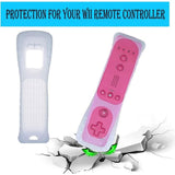 Wii Remote and Nunchuck Controller,Upgrade Wii Wireless Controller Compatible with Wii Wii U,Pink V1370-AZ4-08256