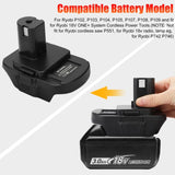 Battery Adapter MT20RNL for Makita Li-ion Batteries Convert to Ryobi 18V Tools V201-W12513631