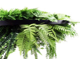 Black Artificial Hanging Green Wall Disc 80cm UV Resistant V637-DP1191772B