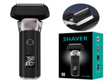 Black Reciprocating 5-Blade Beard Trimmer - Waterproof Electric Razor for Full-Body Use V888-ELOSUNG28301