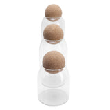 3Set Round Sealed Cans Transparent Storage Box Tea Set Storage Container for Kitchen Home V1294-YM0901-3118210083511