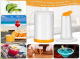 4 Pack Bar Pour Colorful Juice Pouring Bottle Containers 34 Oz Plastic Juice Dispensers for Bar Home V1370-AZ4-10464