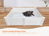 Rooster Farms 0.95m PVC Dog Whelping Box Puppy Birthing Pen - Anti-Crush Rail V238-SUPDZ-40485915590736