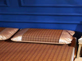 Home Textile Rattan Mat Grid Fitted Sheet Set Summer Cool Bed Cover V1294-YM0901-JY22472-07