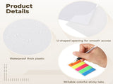 36PCS Paper Storage Organizer Set, Clear Plastic File Bags, 12.6" x 13" U-Shaped Opening for V1192-AZ-W-18353