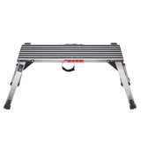 VEVOR Folding Work Platform, 660 lbs Load Capacity, Aluminum Drywall Stool Ladder, Heavy Duty Work V952-ZDPTGDBKD100CB92PV0