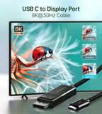 CHOETECH XCP-1803 USB-C To DisplayPort Cable 8K@30Hz 1.8M Two-Way V28-ELECHOXCP1803