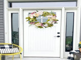 Christmas Wreath Handcraft Peony Wreath Artificial Spring Garland Wreath for Door Wall Wedding Party V1294-YM0523-220225XU01-2