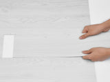 Self Adhesive Vinyl Floor Tiles 36 x 6 inch, 36 Tiles 2.5mm Thick Peel & Stick, Light Gray Wood V952-ZZYXJDDQHMW3V79TYV0