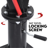 Hydraulic Crane 900kg Pickup Swivel Ute Truck Trailer Lift Hoist Winch Haul V379-PKUPCRNBOSET01