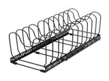 Pot Lids Organizer Rack 14 Adjustable Dividers Expandable Cutting Board Pot Lid Holder for Baking V1294-YM0901-3118250135011