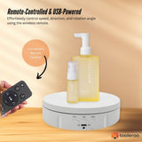 Tooleroo Electric 360 Rotating Product Display Stand White for Merchandise Video V238-SUPDZ-41119035555920