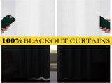 100% Absolutely Blackout Linen Curtains with Thermal Insulated White Liner,Greyish White,52" V1258-DP02-C-1290