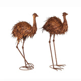 Set 2 Large Assorted Emus Garden Statue 37x58cm V637-71290EMU