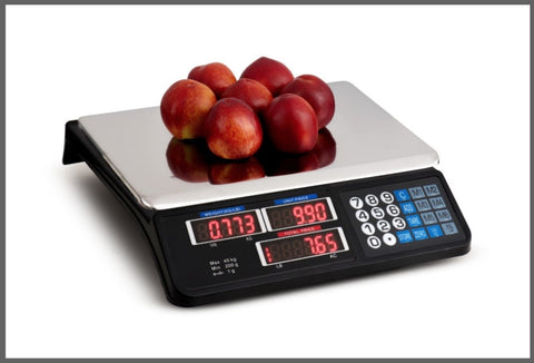 Digital Kitchen Scale 40kg 1g Increment Electronic Black V178-66870