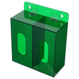 Acrylic Wall Mount Face Holder with Dual Slots for Masks and Gloves Storage Organizer V1369-AZ3-W-19332