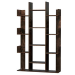 Artiss Tree-Shaped Bookshelf ROMI Walnut FURNI-Q-DSHELF-01-BR