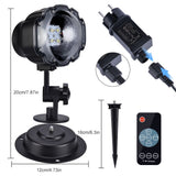 LED Snowfall Lights, LED Projector Snow Falling Lights for Garden, Snowflake Rotating LED Light V1294-YM0901-JY09154
