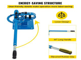 YP-9 Manual Bender, Soild Round Square Bar Metal Bender with 7 Dies, Metal Rod Bar Bender V952-SDWGJ1-3INCH00001V0