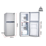 GECKO 125L Portable Upright Fridge, 12V/24V for Motorhome, Caravan, Silver V219-CAPFFRGEKA13S