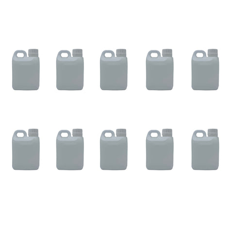 10x 1L Natural Bottle HDPE TE Cap Jerry Can - Empty Plastic Chemical Food V238-SUPDZ-33050558234704