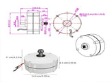 100W 12V/24V Permanent Magnet Generator, 3 Phase Gearless Alternator 600 RPM with 100A 1600V V1107-CS-UAZGGZ31