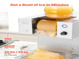 Snowflake Ice Machine, 40KG/24H Snowflake Ice Maker, Ice-Shaver Machine with Stainless Steel Blade, V952-JYNBJFL40KG2DH503001V3
