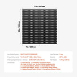VEVOR Pegboard Combination Kit 280 x 280 mm Plastic Pegboard 4 Panels Black V952-GJGBHSSL11111EGUEV0