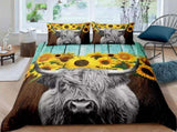 Nature-Inspired Floral Duvet Cover Set - Hypoallergenic Fabric-King V745-AQ043886K3