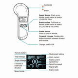 Electric Skateboard Controller Wireless LED Display Remote Control with Cruising Function Single V1192-AZ-W-23069
