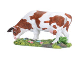 Cow Figurines Brown and White Model Ornament Animal Sculpture Resin Crafts for HomeLower Head V1294-YM0714-3111210267912