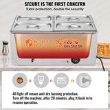 VEVOR Commercial Electric Food Warmer 4-Pan Countertop Buffet 15L Bain Marie V952-SYSPBWQPTK41MK1TQV3