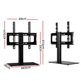 Artiss TV Stand Mount Bracket for 32"-55" LED LCD Swivel Tabletop Desktop Plasma TV-MOUN-S08-2-BK