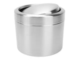 Mini Desk Trash Can with Swing Lid 304 Stainless Steel Small Countertop Garbage Can for Home Office V1294-YM0901-3117240288011