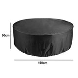 1 Piece Round Patio Cover, Waterproof UV-Resistant Outdoor Furniture Protector for Garden V1189-LC-HW-00239