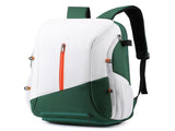 White and green Multi-functional Sports Backpack for Men & Women - Waterproof Basketball, Badminton, V888-ELOSUNG40206