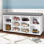 Artiss Shoe Rack Storage Cabinet Bench BOA FURNI-C-SHOE-BEN102-WH