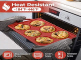 Silicone Muffin Top Pan & Metal Frame Round Egg Baking Pan V1258-DP02-C-28