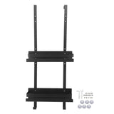 Wall Shower Shelf Large Space Metal Hanging Shower Organizer Rack with Suction Cup for Bathroom V1294-YM0710-3112230068312