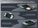 CHOETECH T616-F-BK 3in1 Magnetic Foldable Wireless Charger Black V28-ELECHOT616FBK