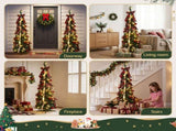 Jingle Jollys Pop Up Christmas Tree Pre Decorated Artificial Christmas Tree 160cm PUT-XMAS-5IN-1