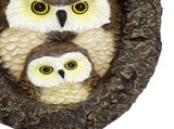 Owl Tree Hugger Outdoor Decor Whimsical Sculpture Garden Statue Yard Art Decoration V1294-YM0901-3111240166611