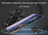 10-Inch Dual Lens Dash Cam Mirror - 1080P FHD Touch Screen Car DVR with Rear Camera, Night Vision & V888-ELOSUNG35863