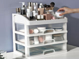 Desktop Organizer 3 Drawer Clear Plastic Desk Storage for Office Stationary Makeup Organizer V1294-YM0703-3117230119011