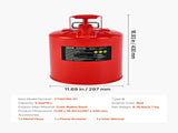 Safety Gas Can, 19 L Type II Red Safety Can for Gasoline with Stainless Steel Flame Arrester, V952-IIXAQGHSJS5J6X3JB001V0