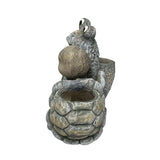 Snail Tortoise Planter W Hole & Plug 38x31cm V637-49454SNL