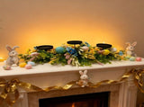 Artificial Flower Centerpiece Candle Holder Lavender Decor Eucalyptus - Green - Size 55-30 V1347-112-94316-GRN-55-30