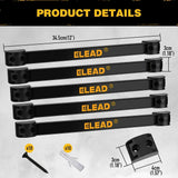 ELEAD 6Pcs 12 Inch Magnetic Tool Holder Storage Organizer Wall Mount Rack Strip V465-70026