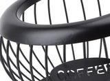 Coffee Pod Storage Basket Black with Letters Large Capacity Iron Rust Proof Stylish Modern Beveled V1294-YM0901-3118240157411