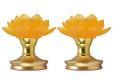 2 Set LED Buddhist Light 3 Color Adjustment Buddha Lamp Plug In Flower Light for Home Buddhist V1294-YM0714-3115210177213